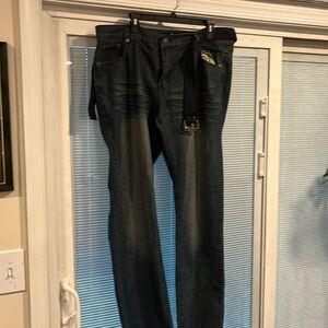 Nostic  men’s jeans, size W40xL34, belted jeans, NWT